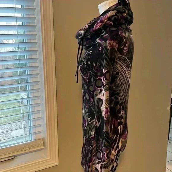 [S/P]Kollontai Abstract  Colorful Baggy Neck LS Tunic Sweater - Picture 5 of 7